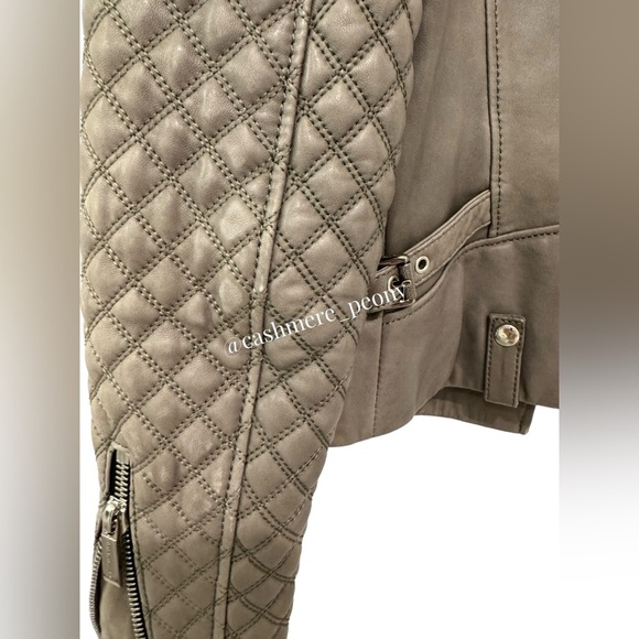 Barbara Bui Lambskin Leather Biker Jacket Size 36 - Picture 11 of 13